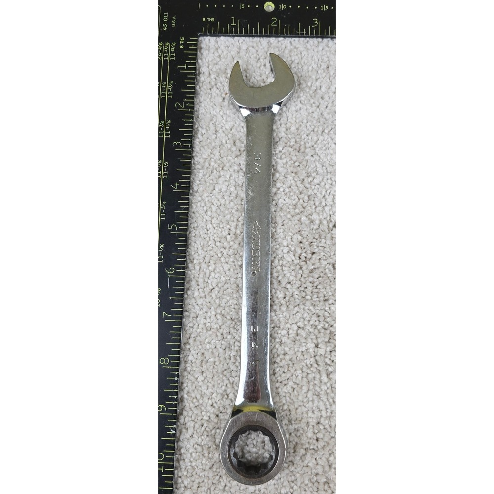 Husky Combination Ratcheting Wrench Silver 3/4 Inch‎ 12 Point